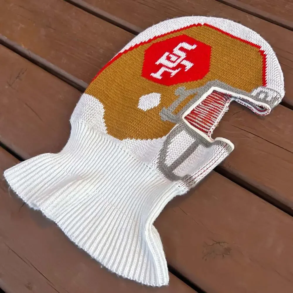 San Francisco 49ers Helmet Balaclava Adult Vintage 1990 Game Face Ski Mask